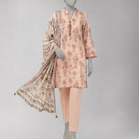 Lawn Multicolor Unstitched Suit - J. Junaid Jamshed