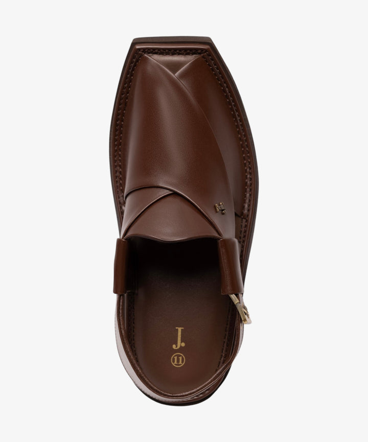 Brown Peshawari Chappal - J. Junaid Jamshed