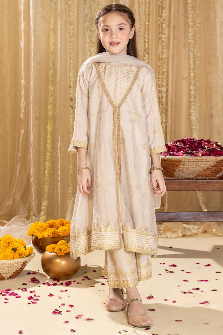 Silk Brown Stitched Suit - J. Junaid Jamshed