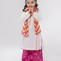 Lawn White Stitched Suit - J. Junaid Jamshed