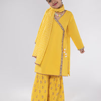 Lawn Yellow Stitched Suit - J. Junaid Jamshed