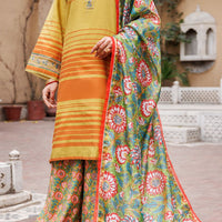 Yarn Dyed Mehndi Unstitched Suit - Almirah