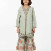 Cotton Silk Blue Stitched Suit - J. Junaid Jamshed