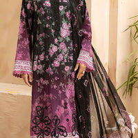 Lawn Black Stitched Suit - Kesariya Vol III by Nureh