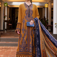 Design 3A - Maria B M Print Festive Stitched