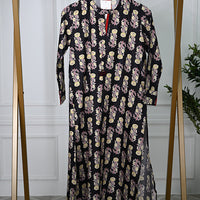 Cambric Black Stitched Suit - J. Junaid Jamshed
