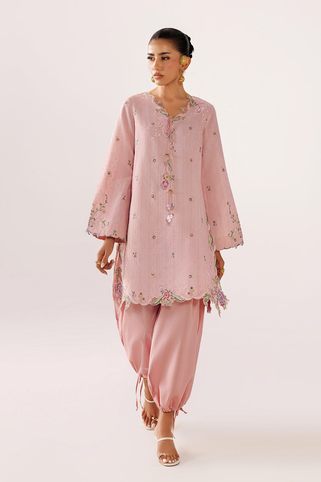 Riko - Qalamkar Embroidered Co-Ords 26'