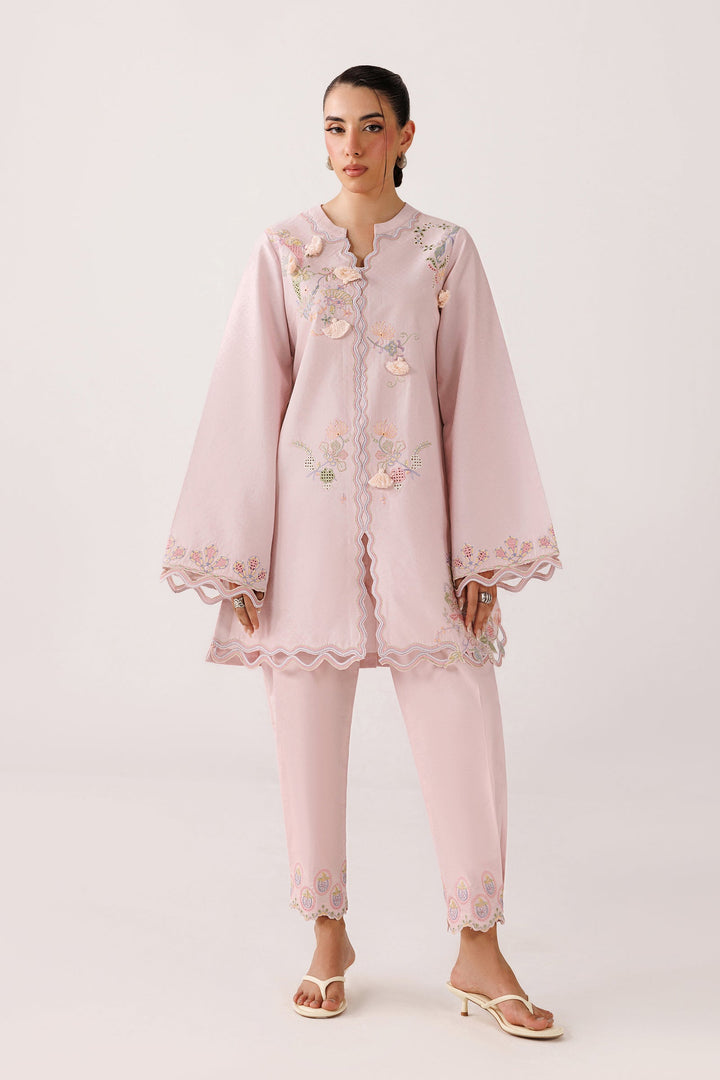 Fiora - Qalamkar Embroidered Co-Ords 26'
