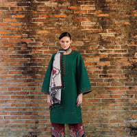 Lawn Sea Green Stitched Suit - Jazmin