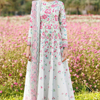 Digital Printed Lawn Light Grey Stitched Suit - Jazmin