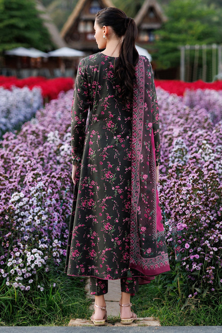 Embroidered Lawn Mehndi Stitched Suit - Jazmin