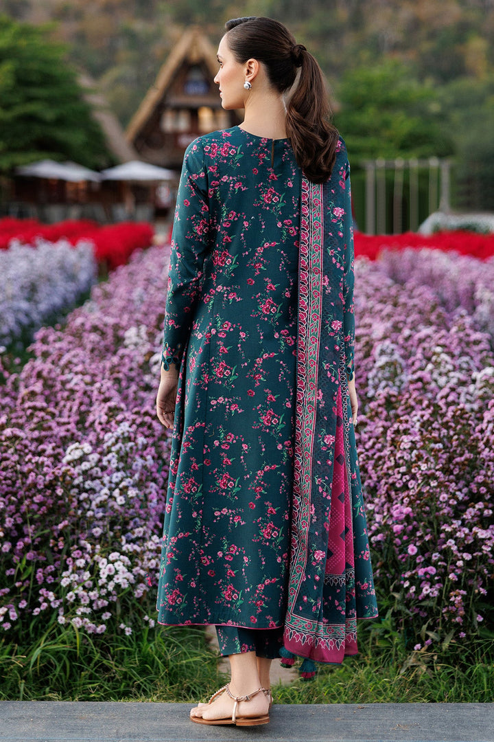 Embroidered Lawn Sea Green Stitched Suit - Jazmin