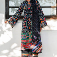 Lawn Black Stitched Suit - Jazmin