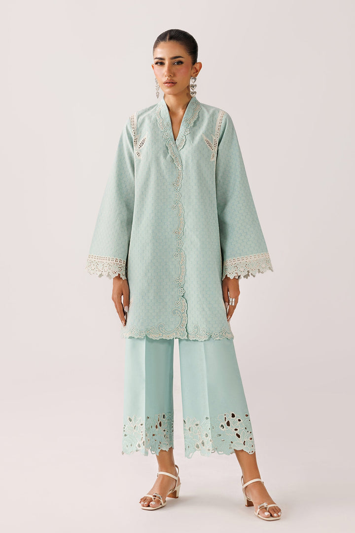 Amari - Qalamkar Embroidered Co-Ords 26'