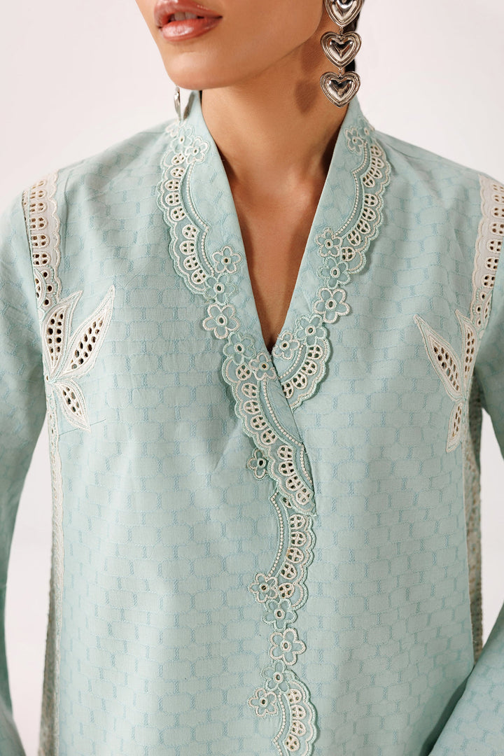Amari - Qalamkar Embroidered Co-Ords 26'