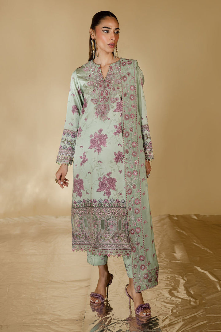 Silk Grey Stitched Suit - Nureh