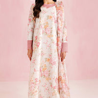 Cream Haze - Farasha Printed Essentials Stitched