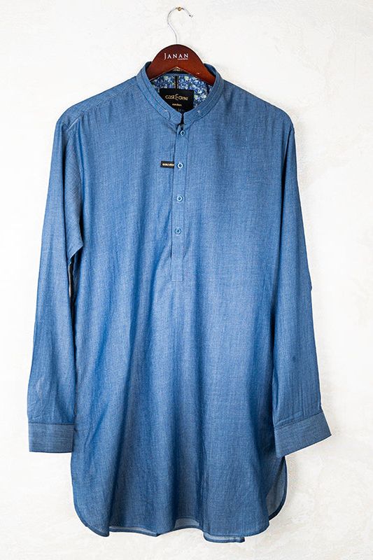 Cotton Blue Kurta Trouser - Cast & Crew