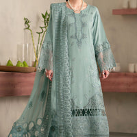 Karandi Aqua Stitched Suit - Nureh