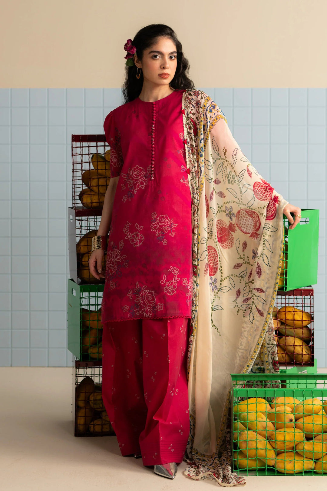 Kina-6B | Zara Shahjahan Stitched - Coco Prints Edit III
