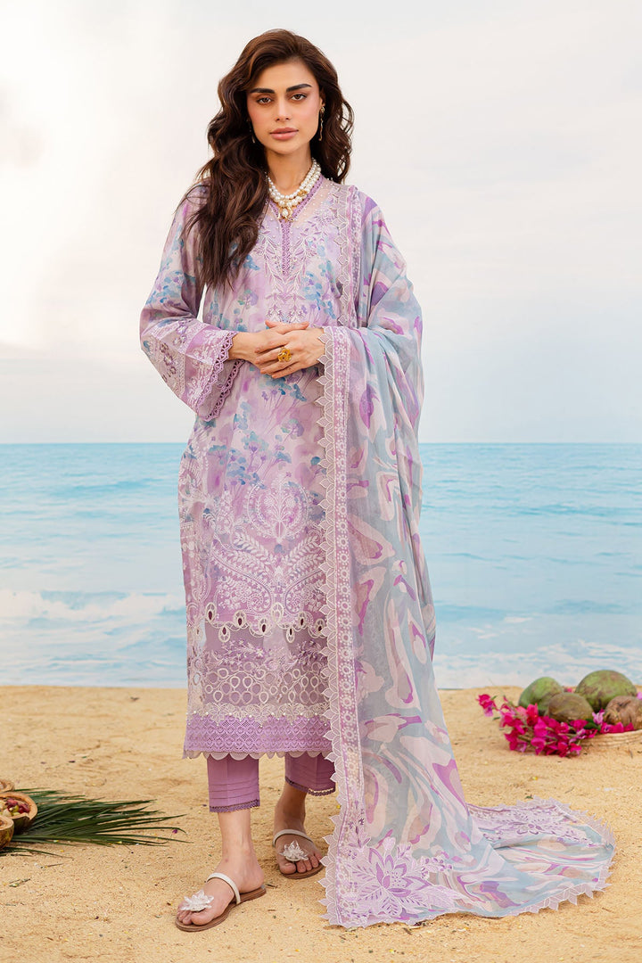 Lawn Lilac Stitched Suit - Nureh Gardenia