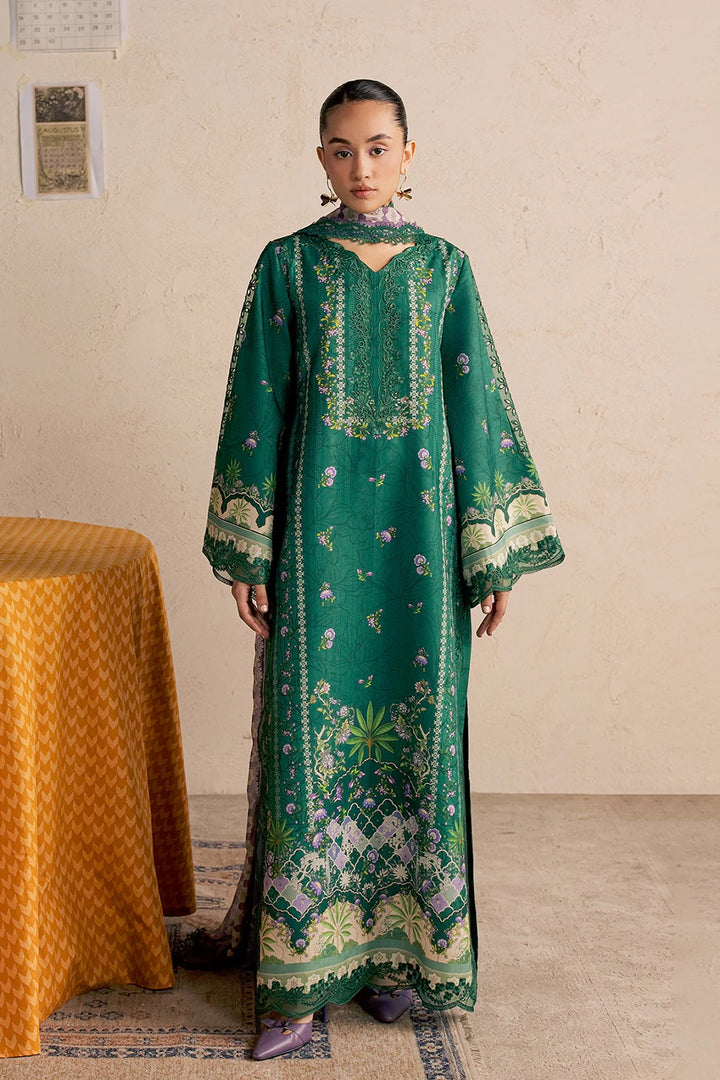 Dobby Lawn Green Stitched Suit - Vanya