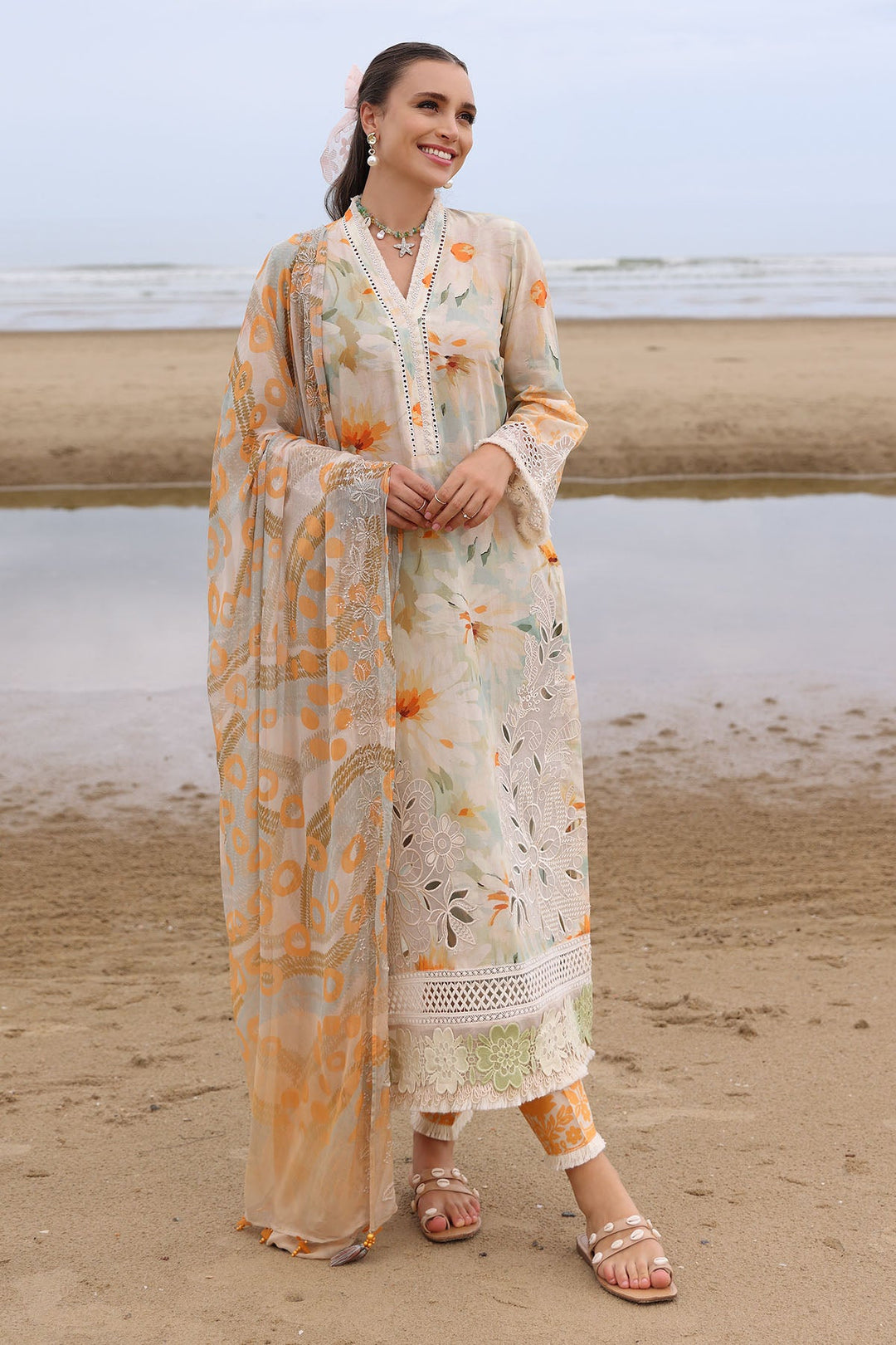 Design 1 - Nureh Gardenia Stitched