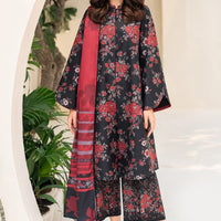 Embroidered Premium Viscose Red Stitched Suit - Jazmin