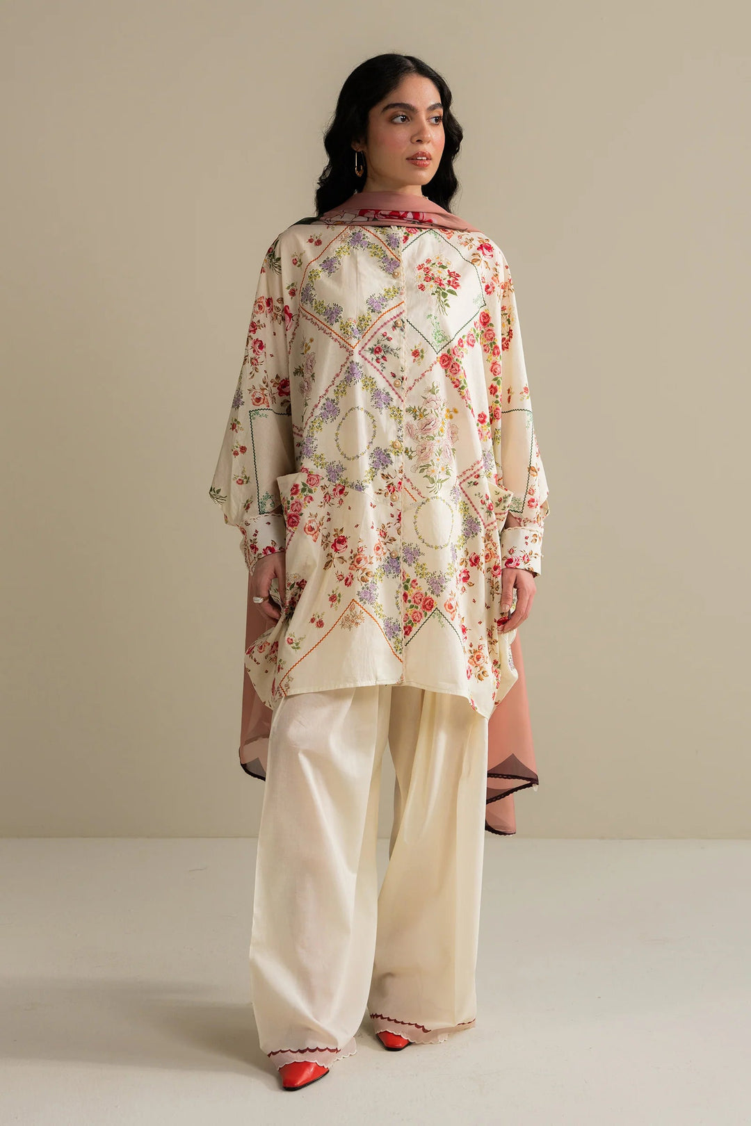 Zarya-9A | Zara Shahjahan Stitched - Coco Prints Edit III