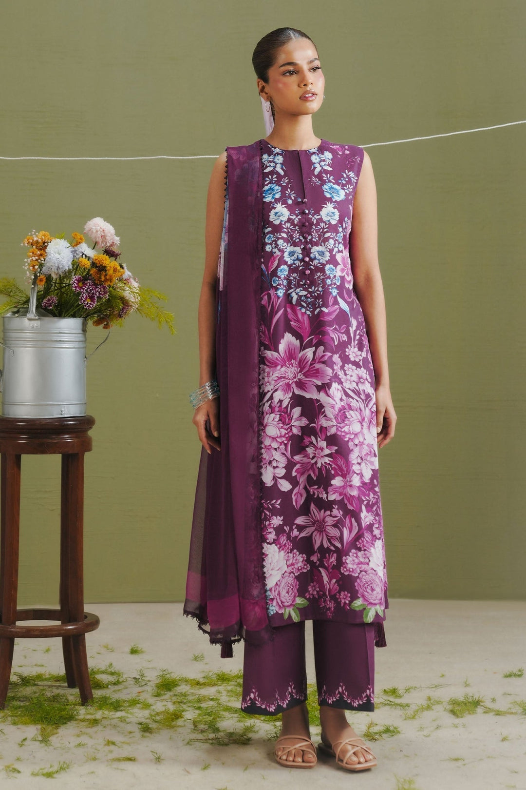 Aero-6B - Coco Prints By Zara Shahjahan Stitched