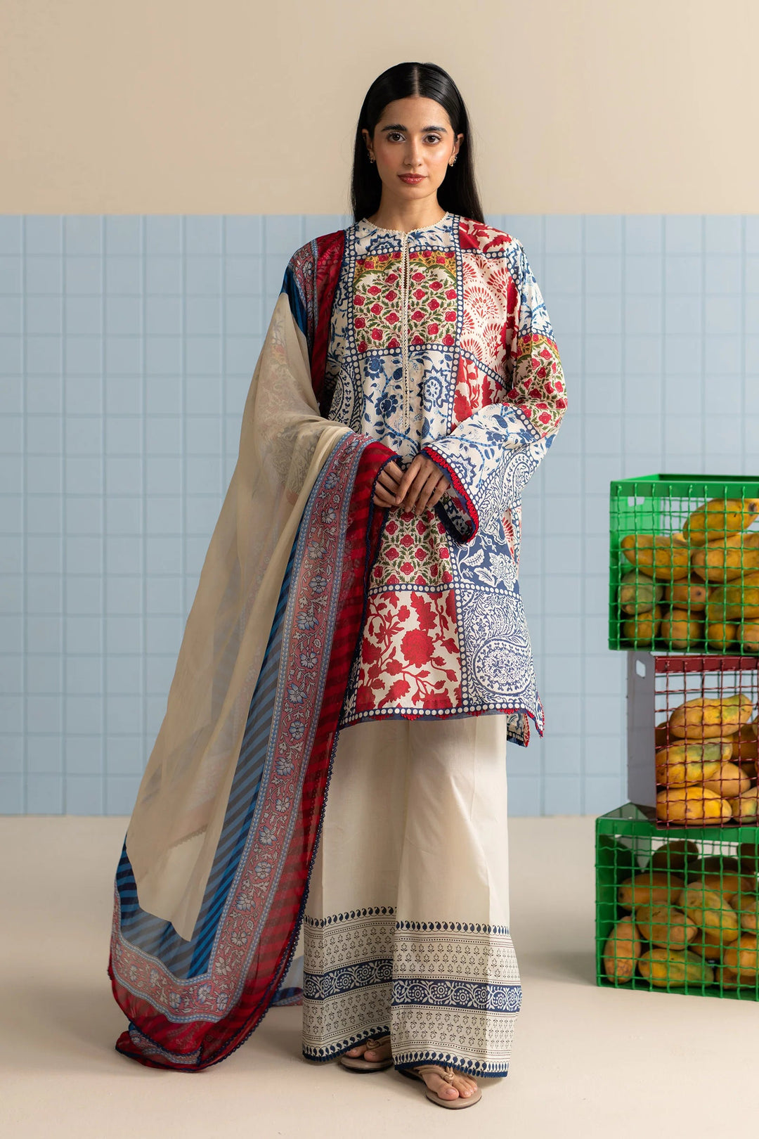 Elra-8A | Zara Shahjahan Stitched - Coco Prints Edit III