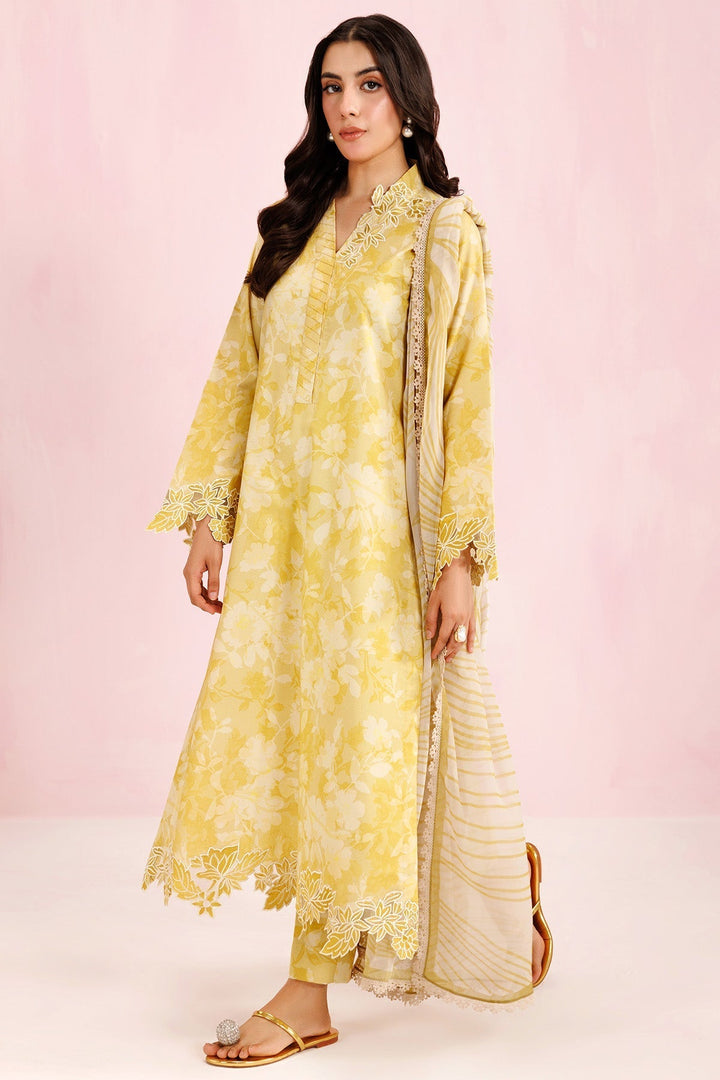 Honey Ember - Farasha Printed Essentials Stitched