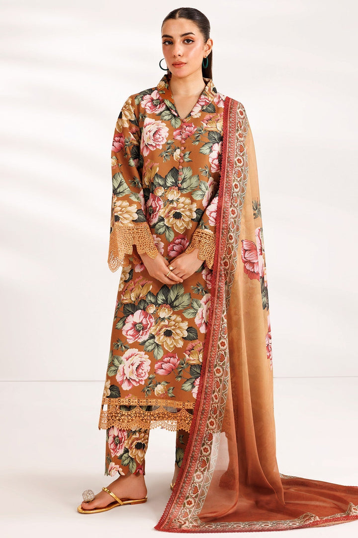 Dusk Bloom - Farasha Printed Essentials Stitched