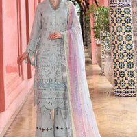 Lawn Grey Stitched Suit - Nureh