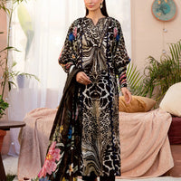 Lawn Black Stitched Suit - Elaf