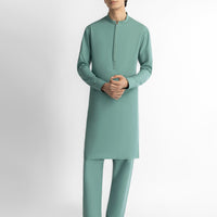 Blended Green Kurta Trouser - J. Junaid Jamshed