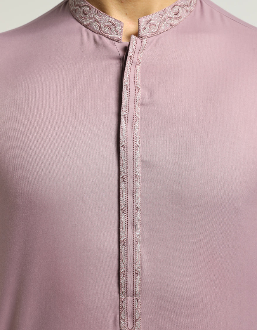 Blended Lilac Kurta - J. Junaid Jamshed