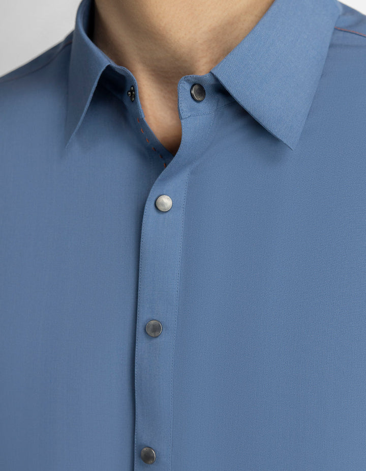Blended Blue Shalwar Kameez - J. Junaid Jamshed