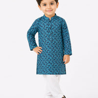 Cotton Blue Shalwar Kameez - J. Junaid Jamshed