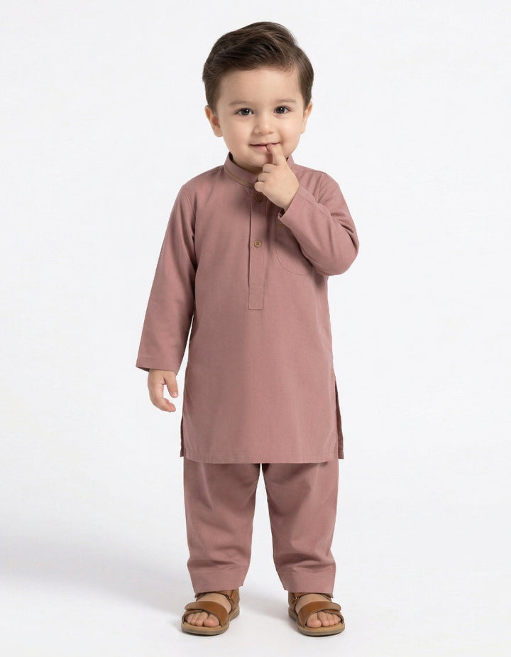 Blended Tea Pink Shalwar Kameez - J. Junaid Jamshed