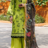 Danier Jacquard Lime Green Stitched Suit - Almirah