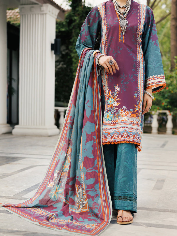 Lawn Green Stitched Suit - Almirah