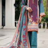 Lawn Green Stitched Suit - Almirah