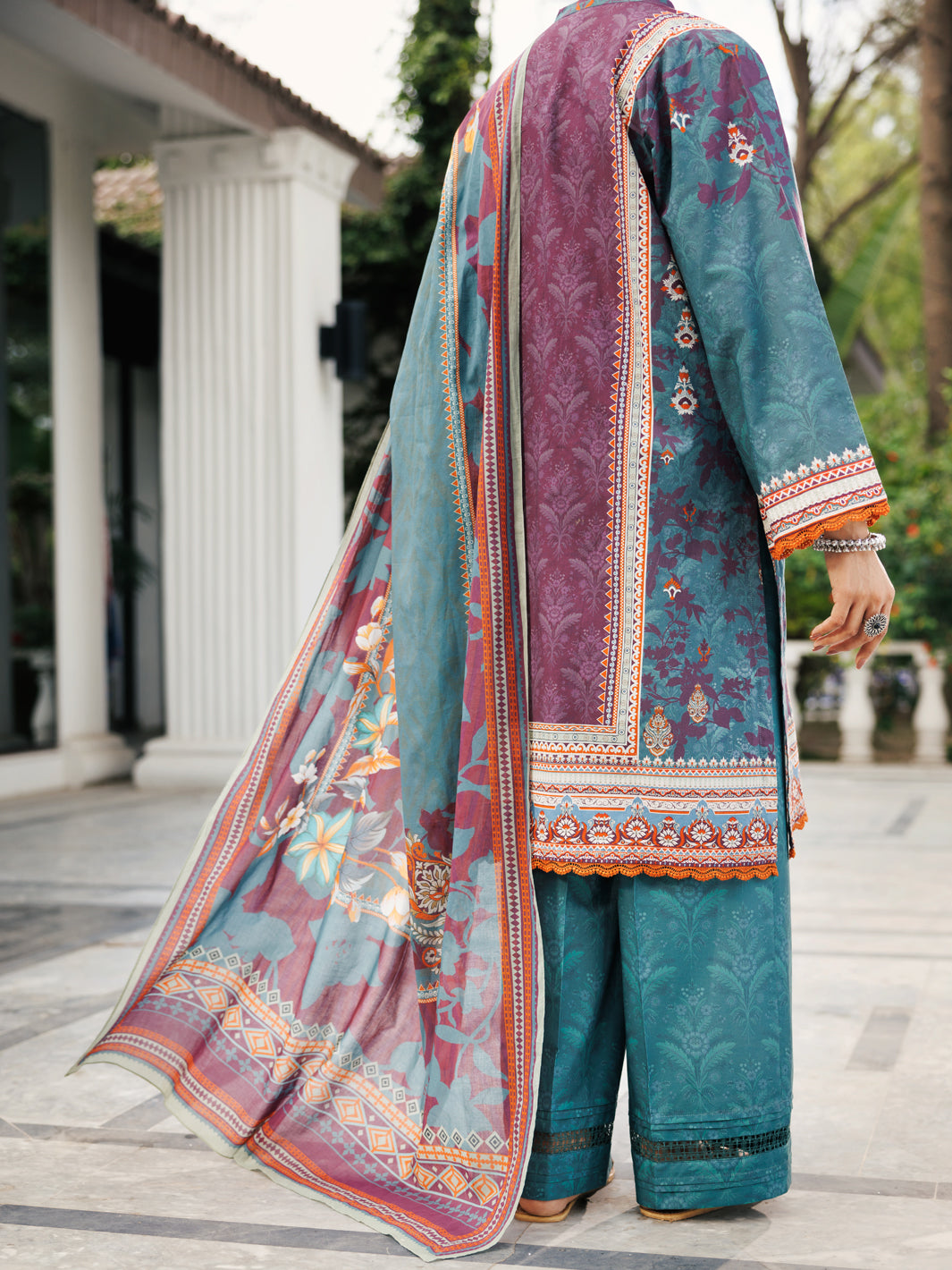 Lawn Green Stitched Suit - Almirah