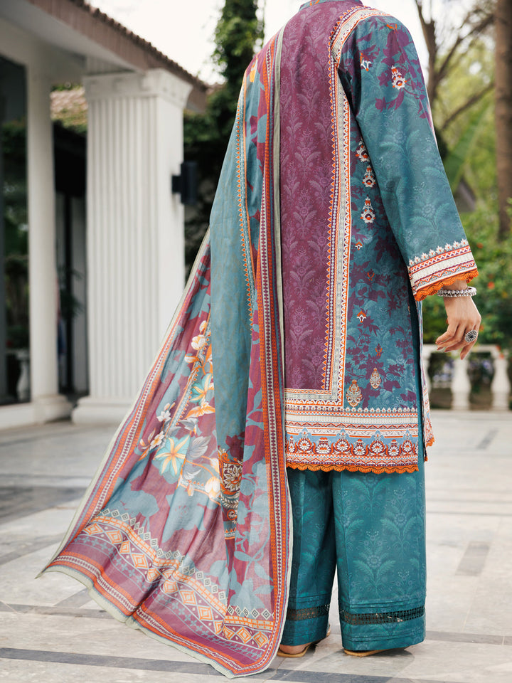 Lawn Green Stitched Suit - Almirah