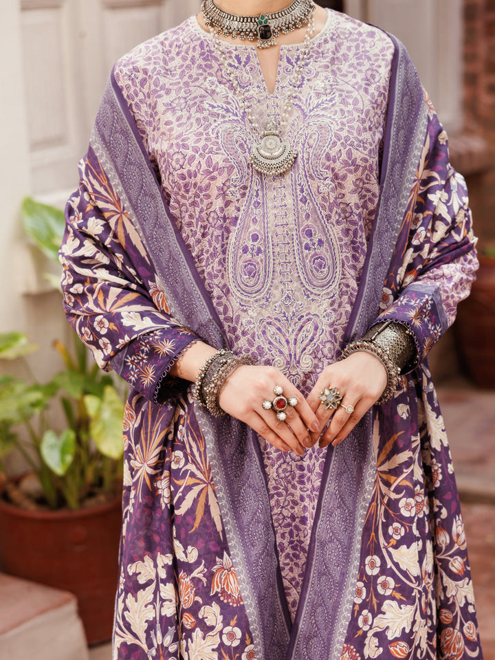 Lawn Light Purple Stitched Suit - Almirah