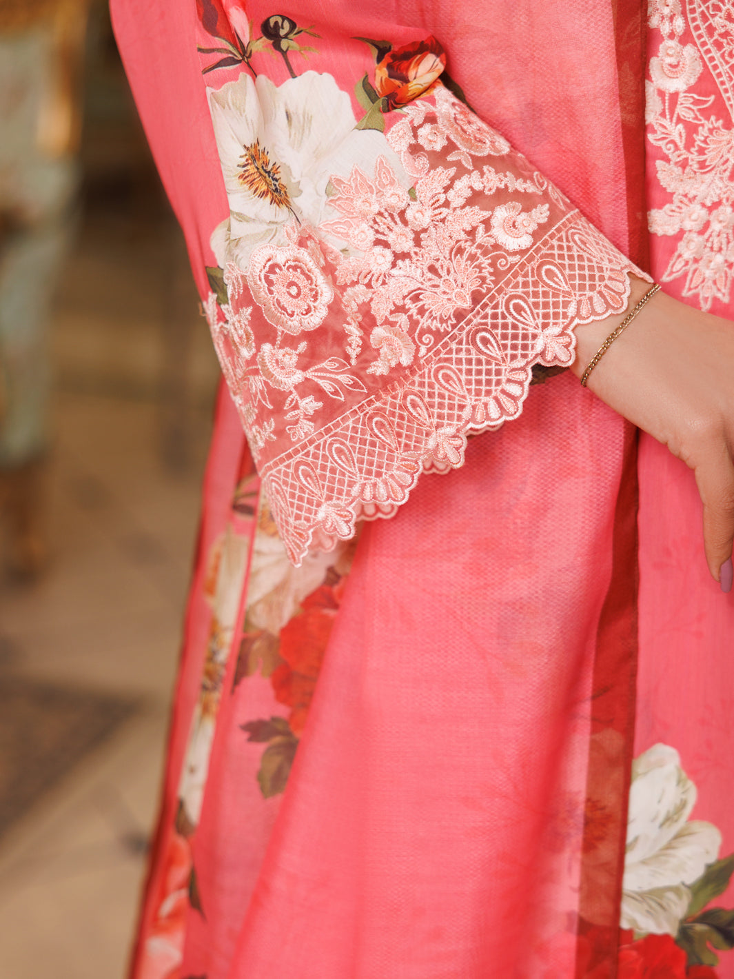 Lawn Pink Stitched Suit - Almirah