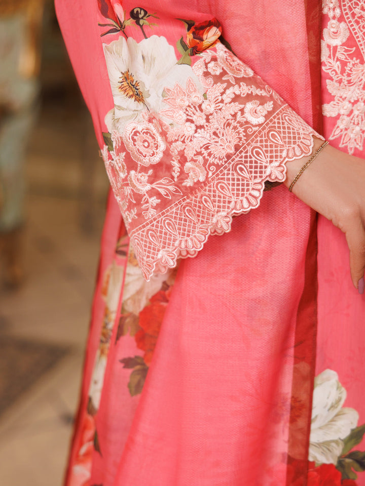 Lawn Pink Stitched Suit - Almirah
