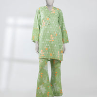 Lawn Green Unstitched Suit - J. Junaid Jamshed