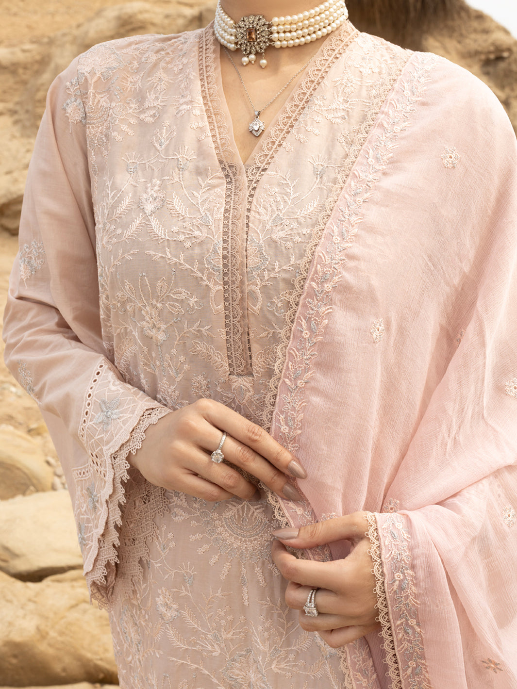 Lawn Skin Stitched Suit - Almirah
